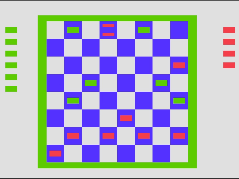 Gameplay of Videocart 19 Checkers for Channel F